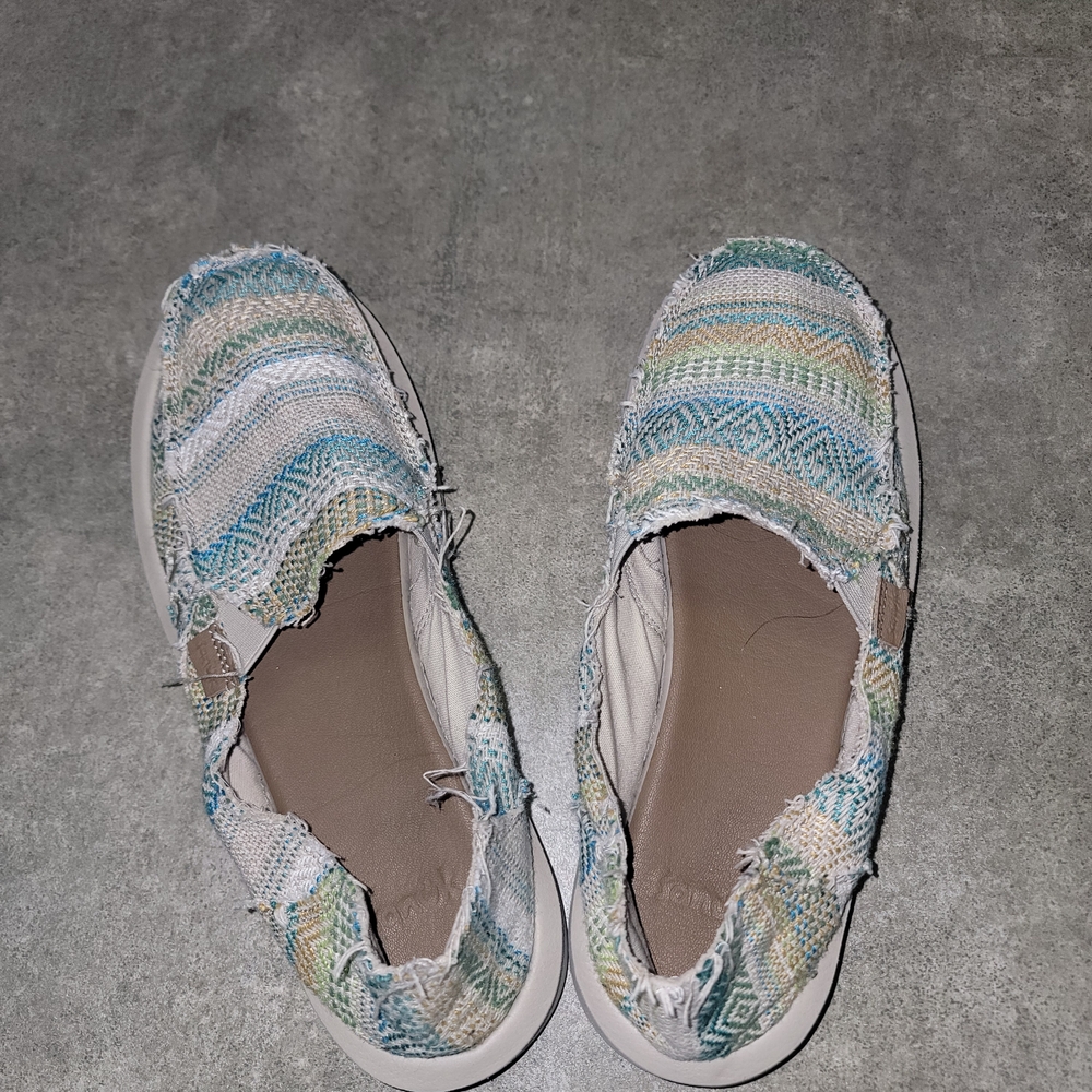 Sanuk Multicolor Woven Flats